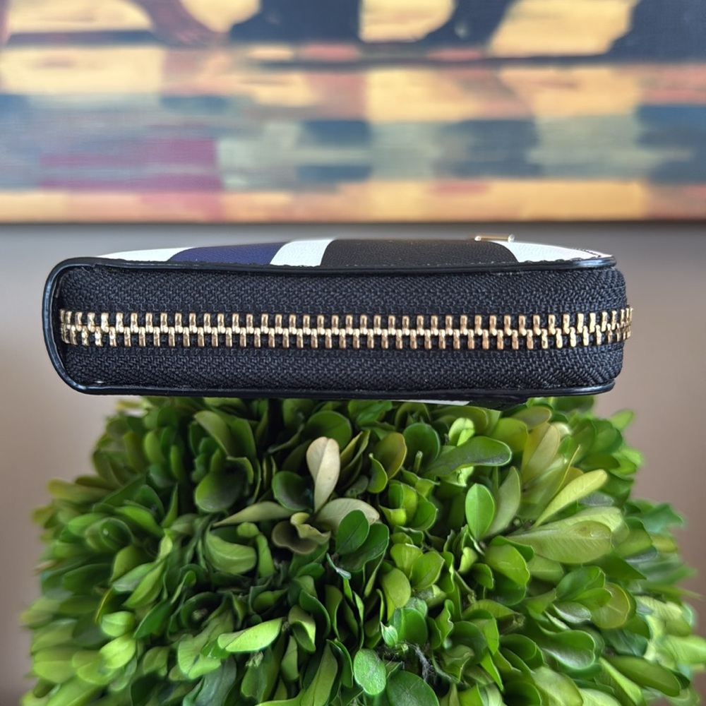 KATE SPADE ♠️ New York 🖤Neda🖤 LAUREL WAY PRINTED CRUISE STRIPE WALLET 🌟EUC🌟 - Picture 11 of 17